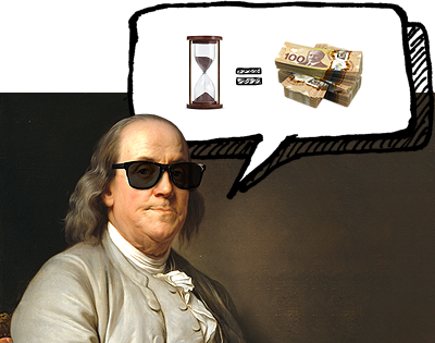 Time is money. Benjamin Franklin.